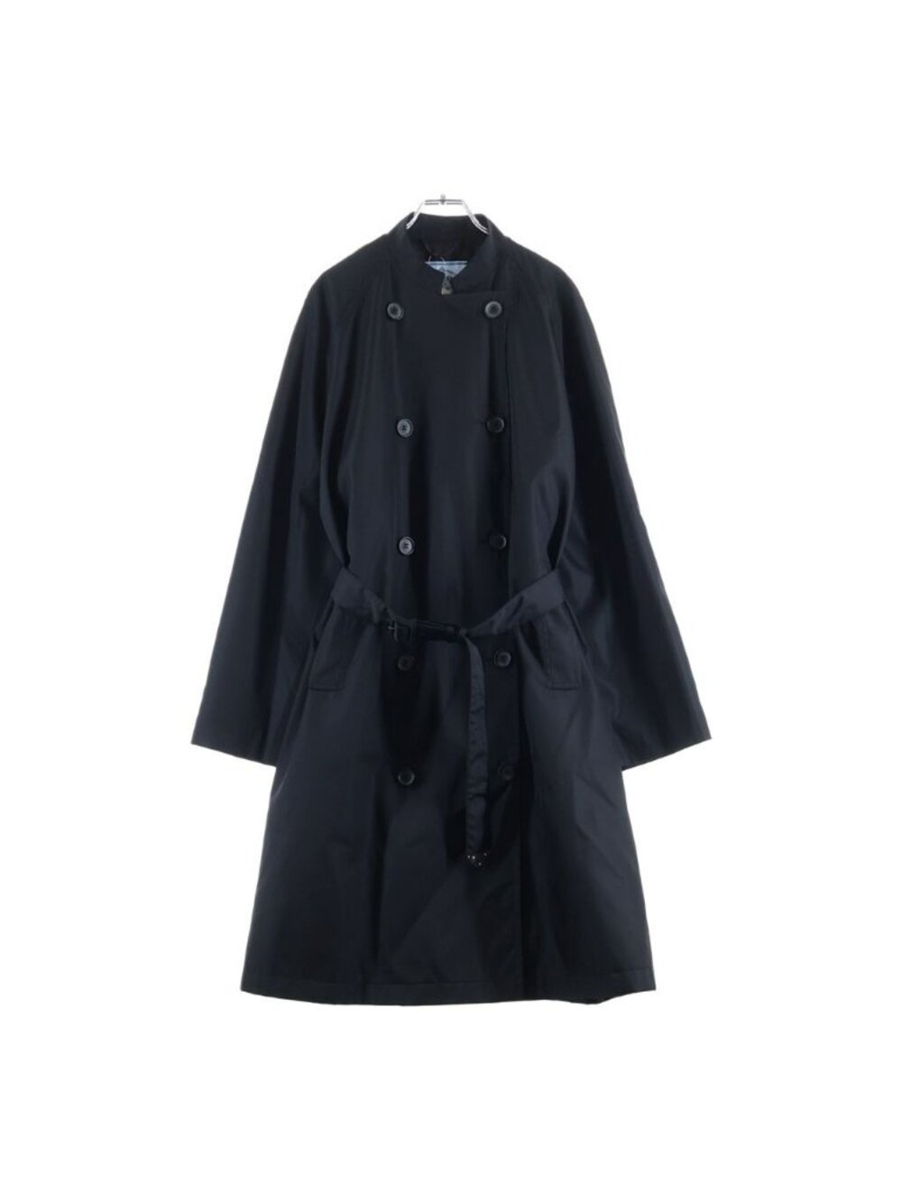 Prada Re-Nylon Long Coat Black